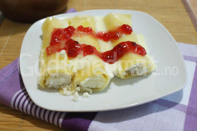 Cannelloni med cottage cheese