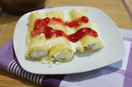 Cannelloni med cottage cheese