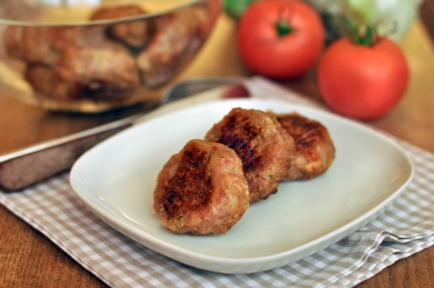 Kalkun kjøttkaker stekte i ovn