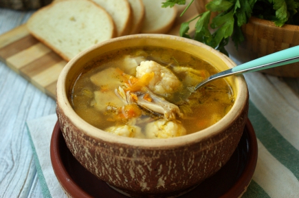 Suppe med osteballer