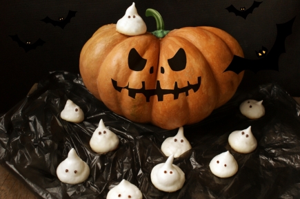 Halloween lille pavlova spøkelser