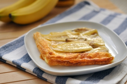 Kake med banan og kondensert melk